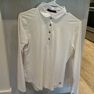 Womens Greyson Long-Sleeve Polo, size M